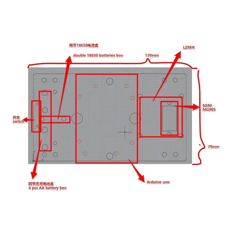 Aluminiowy podwozie do samodzielnego montażu robota samochodowego z silnikiem TT, zestaw 1-warstwowy podwozie czołgu RC, klocki konstrukcyjne, silnik 3-9V, robot terenowy, inteligentny.