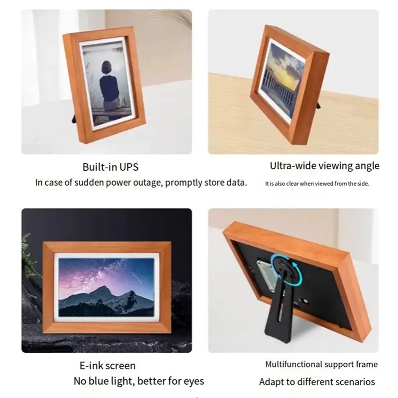 Full-Color E-Paper 7.3Inch E6 2W Zero Pi0 Electronic Photo Printer Frame Ink Screen Photopainter A