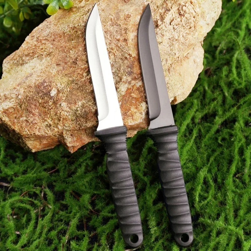 2024 new 9CR18 steel outdoor camping straight knife,edc portable high hardness self-defense adventure knife, necklace tool knife