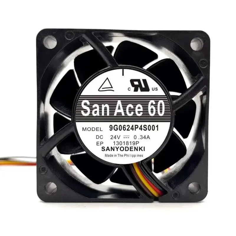for-sanyo-6025-24v-034a-9g0624p4s001-6cm-inverter-cooling-fan-new