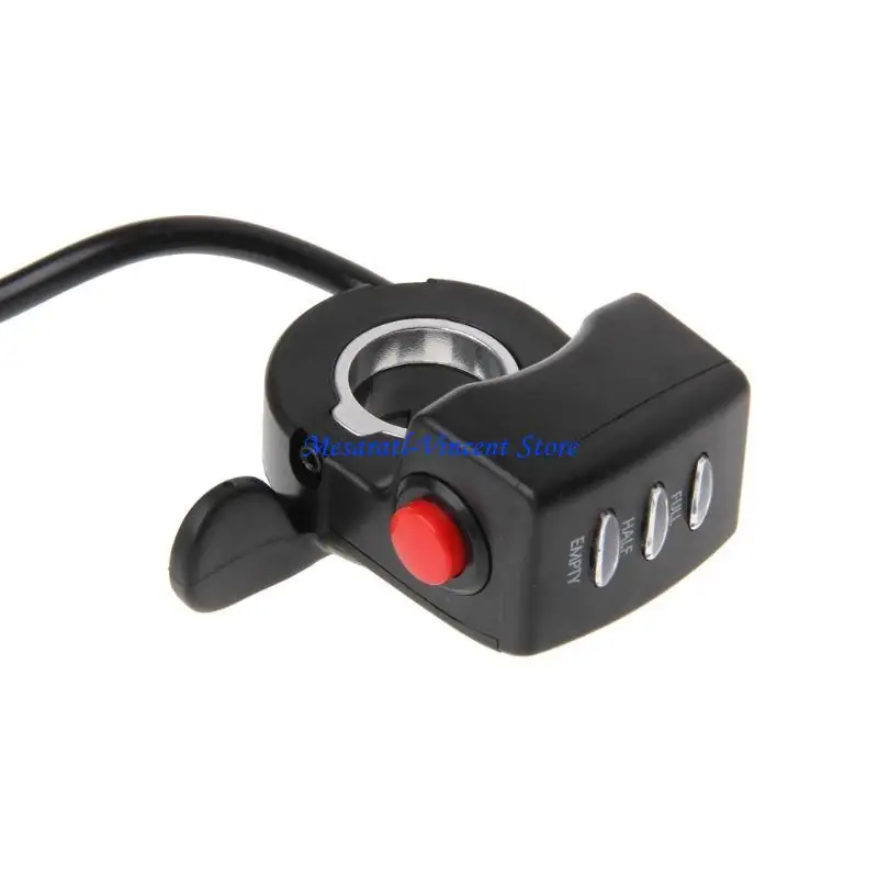 A70F Thumb Throttle Handle Bar Grip Twist Throttle E-bike Invisible Speed Controller