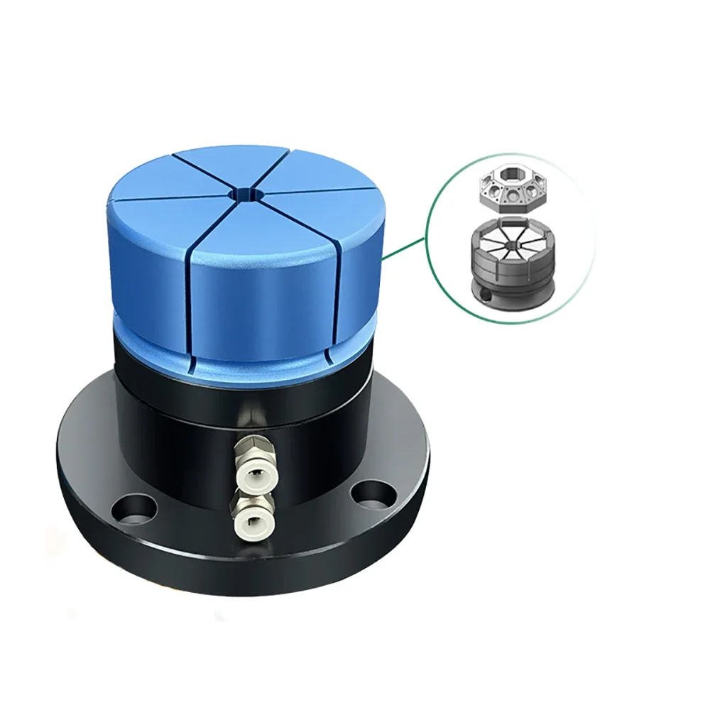 

Pneumatic Special-Shaped Fixing Fixture, Workpiece End Face External Clamping and Internal Support