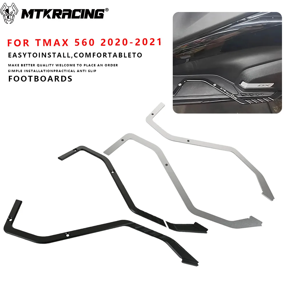 MTKRACING per YAMAHA TMAX 560 2020-2021 Moto Lato Pedana Pedali Pedane Poggiapiedi Adatto