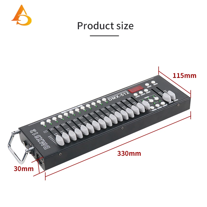 Imagem -06 - Disco dj Dmx Controller Console Controladores de Luz de Palco para Dmx Luz Beam Wash Iluminação 51216