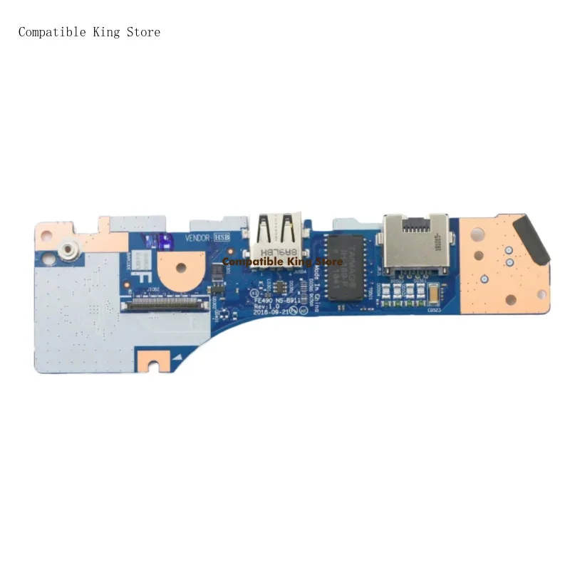ll Laptop USB I/O Board for Lenovo ThinkPad E490 (Type 20N8, 20N9) 02DL870 FE490 NS-B911 Sub Card