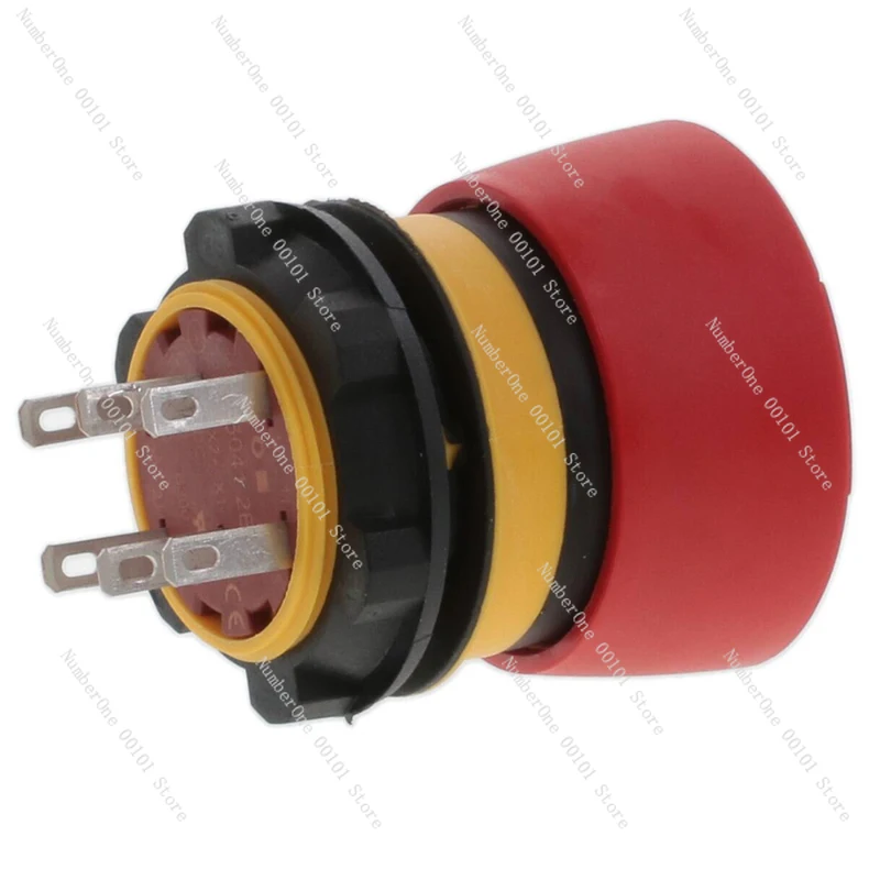 Emergency Stop Switch Button 84-5041.2B20 Normally Closed 2NC Rotary Reset Round Red Mushroom Head
