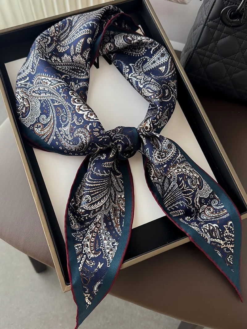 handmade-heavy-embroidery-silk-scarf-100-silk-women's-oblique-corner-small-scarf-scarf-shawl-with-cuffed