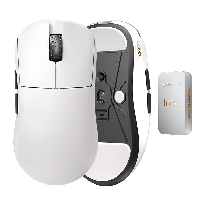 

LAMZU INCA Wireless Mouse PIXART3950 Sensor 30000DPI Nordic52840 8K FPS Gaming Mouse 40g Lightweight PC gaming mouse Gifts