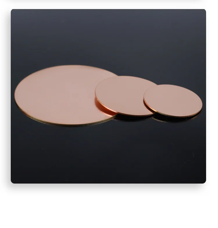 

High Conductivity T2 Red Copper Plates (0.5/0.8/1/1.5/2mm) - Red Copper Washers for Electrical Projects