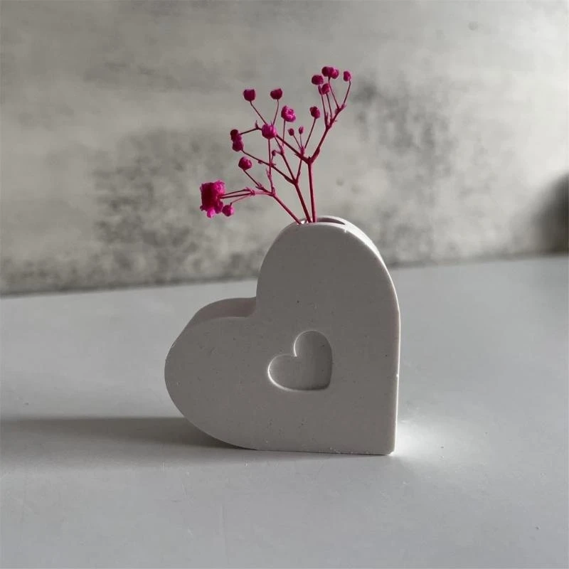 C1FC Creative Rainbow Planter Sturdy Silicone Mould Reusable Artistic Cement Cast Craft Supplies for Home and Garden