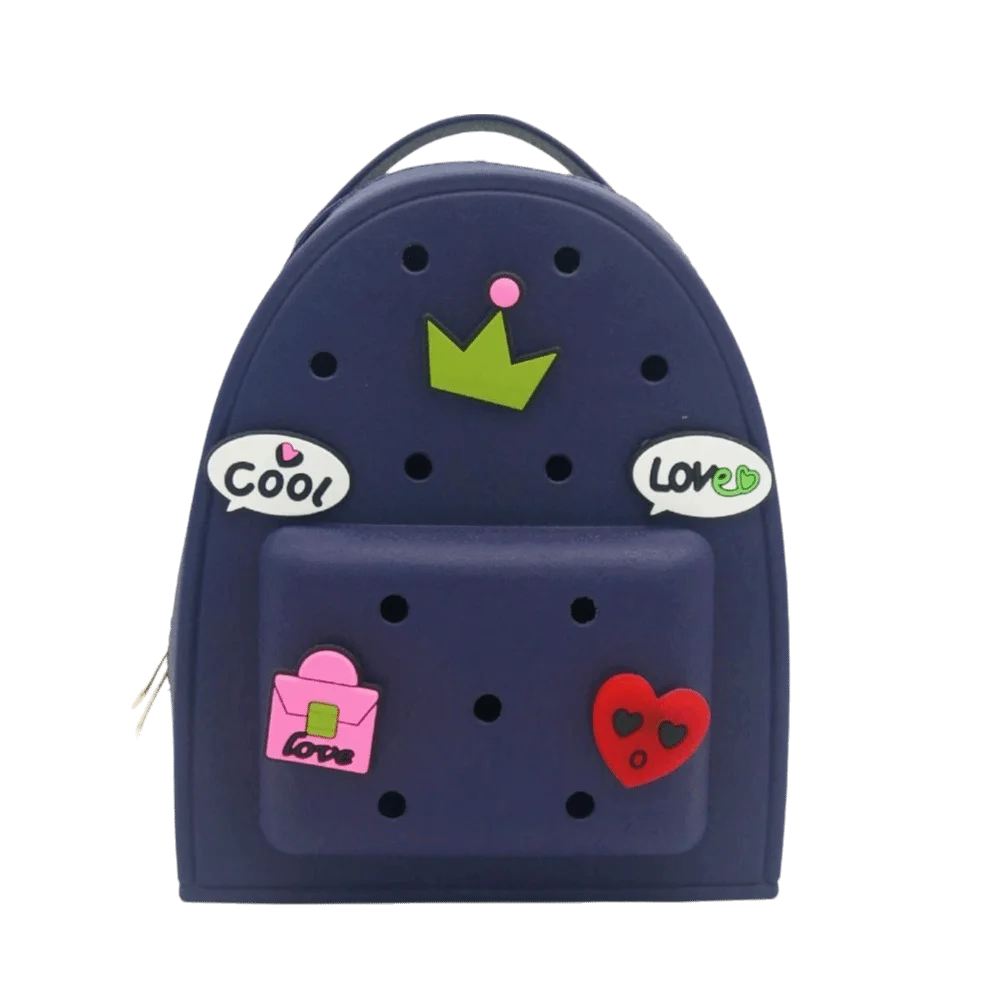 Rucksack Adjustable Straps Silicone Backpack Zippered Waterproof Schoolbags Durable Soft Kindergarten Knapsack Student