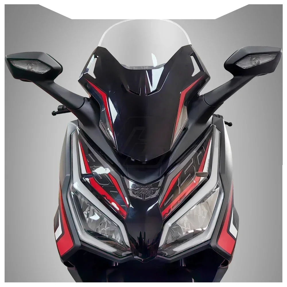 3D Resin Motorcycle Front Fairing Sticker for Honda Forza NSS 350 From 2023