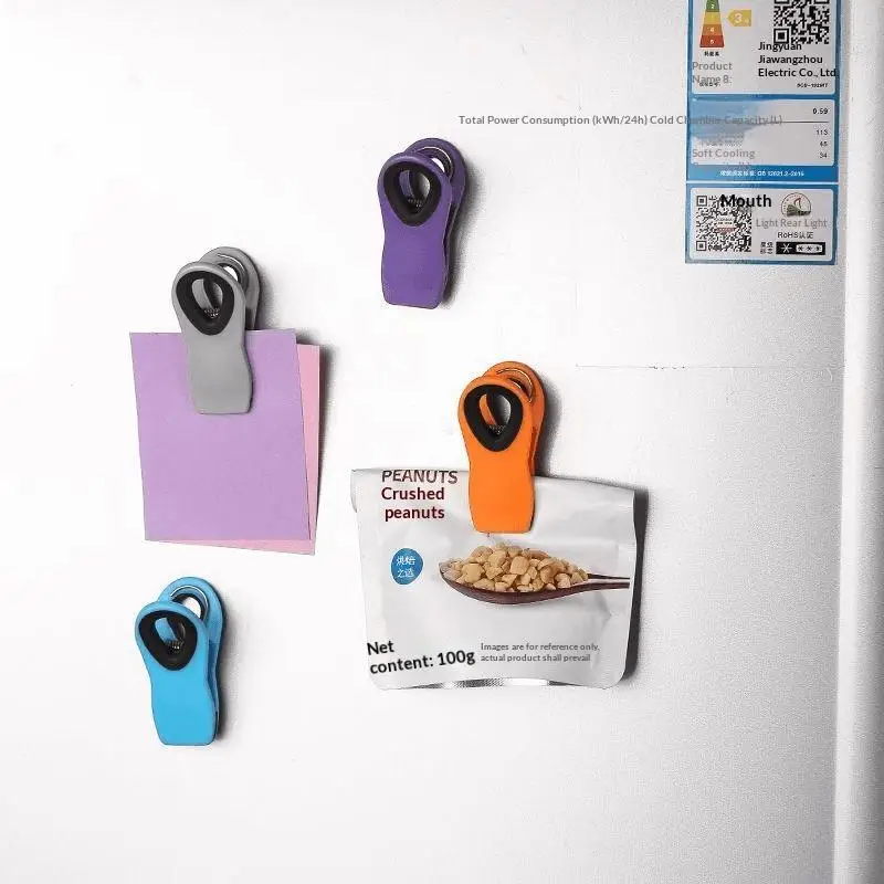 Heavy Duty Magnet Clip 8 Pack Food Grade for Fridge Refrigerator Memo Message Holder Kitchen Office Home Organization