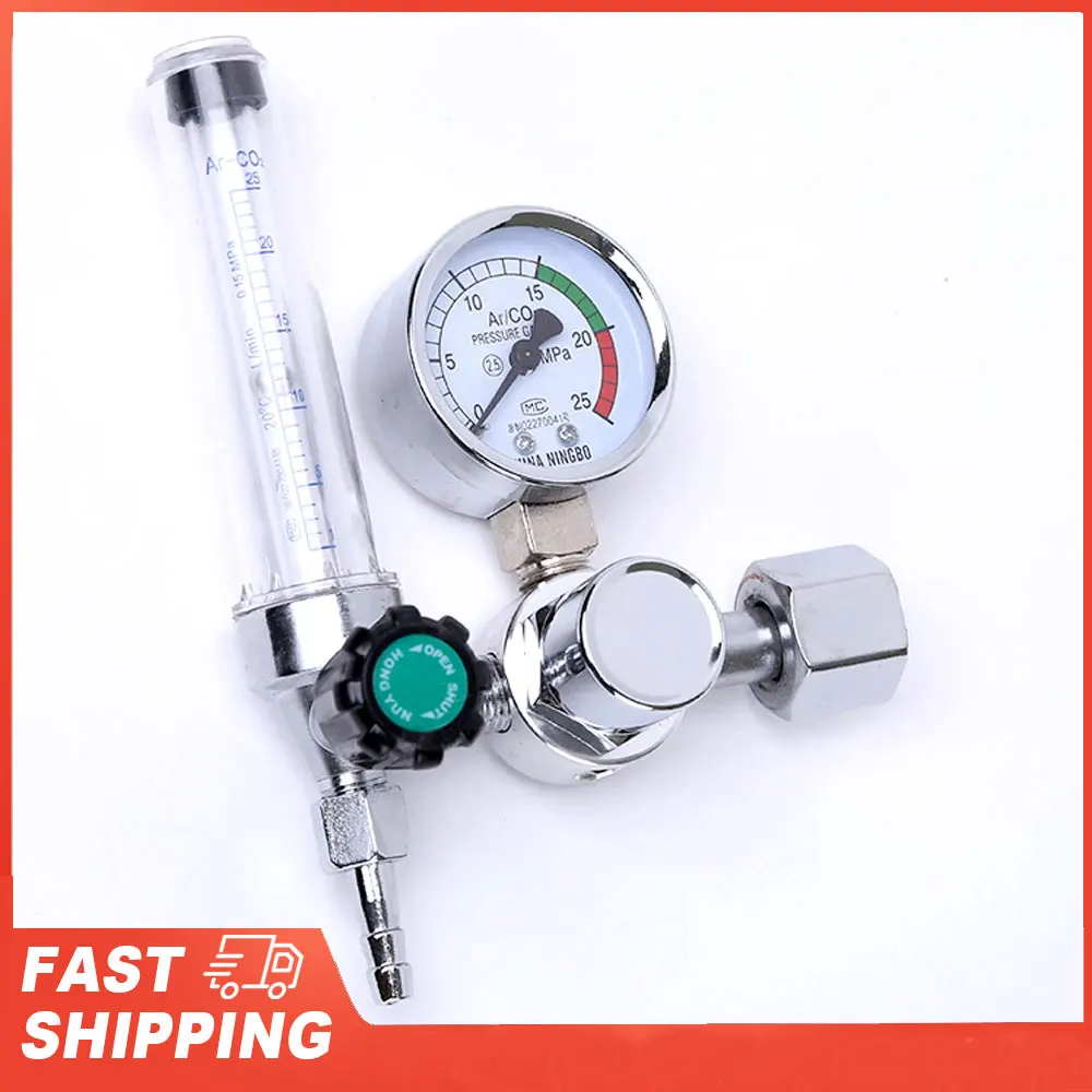 Meter 0-25Mpa Argon Regulator CO2 Mig Tig -Meter Gas-Regulators Flowmeter Welding Weld Gauge Pressure Reducer Flowmeter