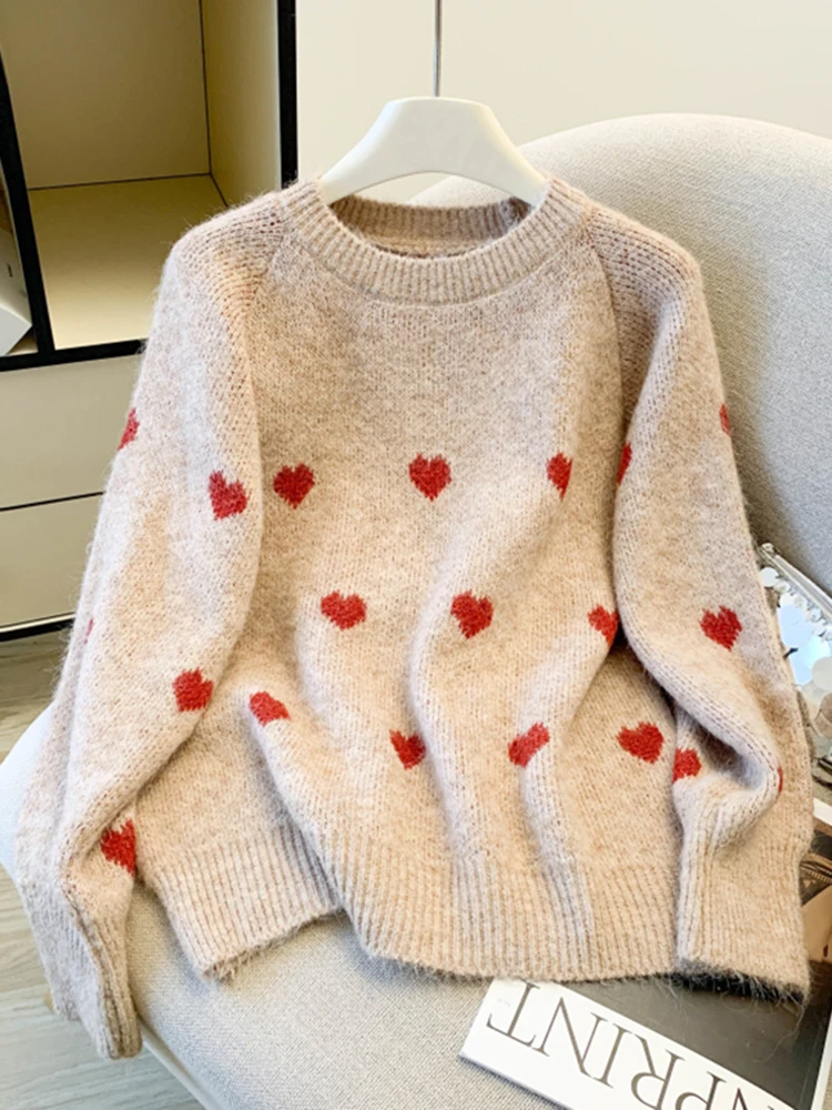 

Faionable Long Sve Knitted Sweater Casual Women's Base Layer irt Autumn Winter Wear 2026 New Sle Versatile Knitwear