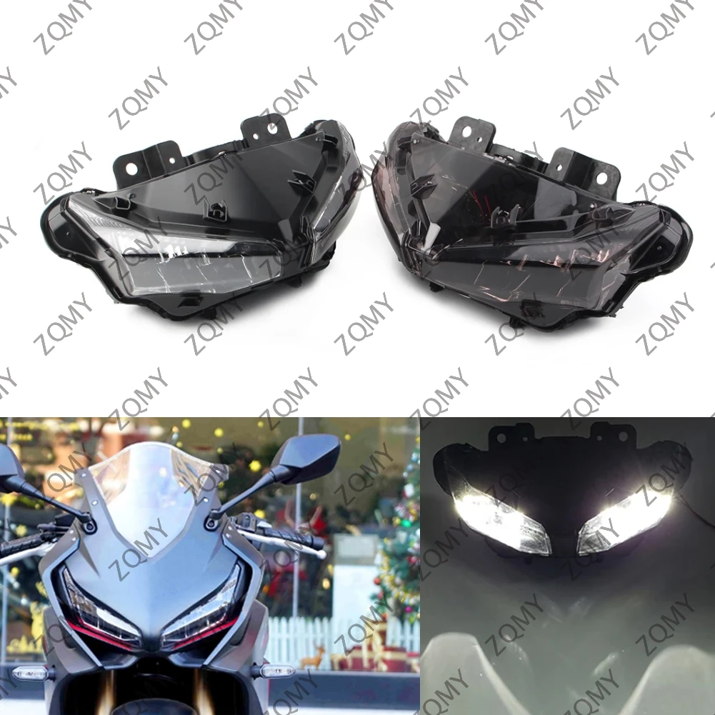 Motorcycle Front Headlight Assembly Headlamp Replacement For Honda CBR500 2016-2022 & CBR650R 2019 2020 2021 2022