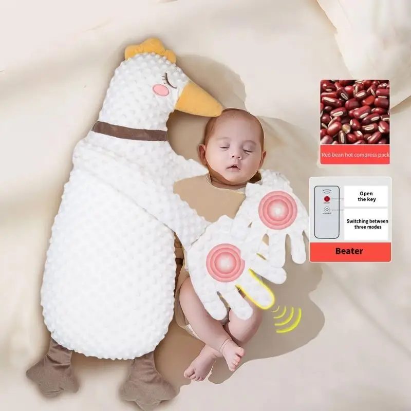 وسادة رفيقة لنوم الأطفال الصغار مع اهتزازات لطيفة، حل نوم الطفل المحمول سهل الاستخدام للمنزل أو الاستخدام النشط 24BE