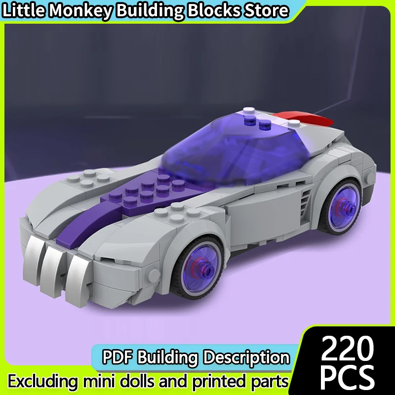 

Популярная игровая модель MOC, строительные кирпичи, классический секретный гоночный автомобиль, модульная технология, детские праздничные подарки, сборные игрушки, костюм