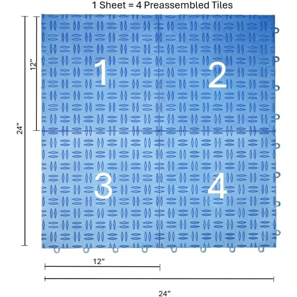 بلاط أرضية جراج كوبوليمر شديد التحمل غير قابل للانزلاق - متين وحدات، سهل التركيب، حماية طويلة الأمد #2