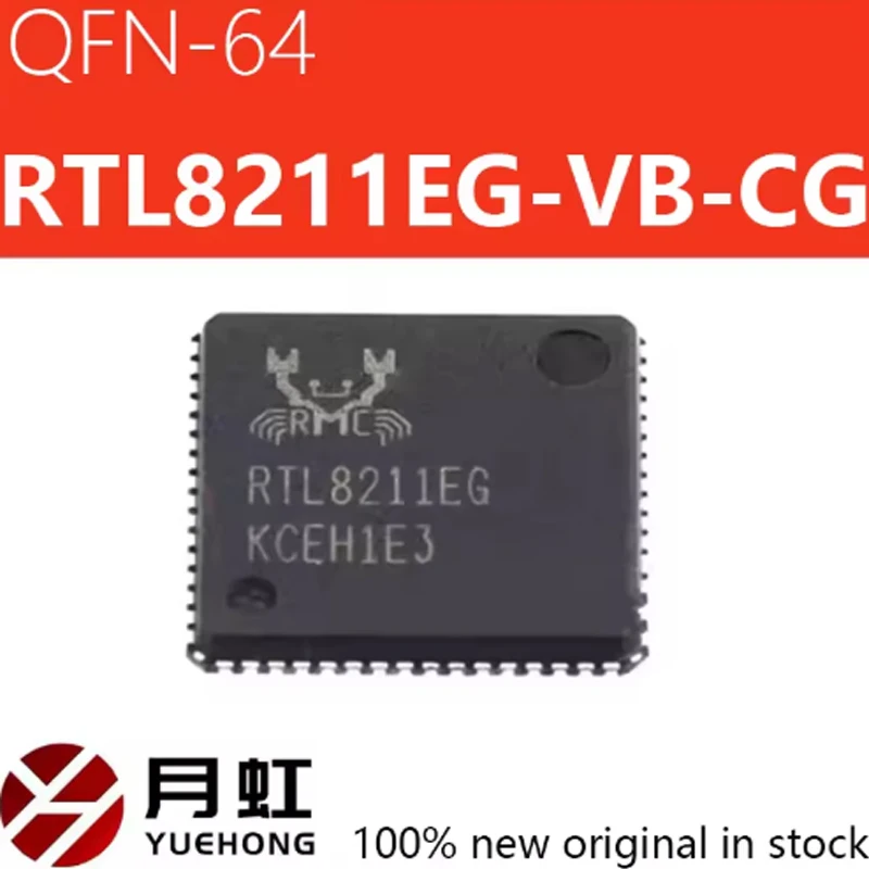 

1pcs RTL8211EG Original genuine RTL8211EG-VB-CG QFN-64 Realtek spot Ethernet controller chip