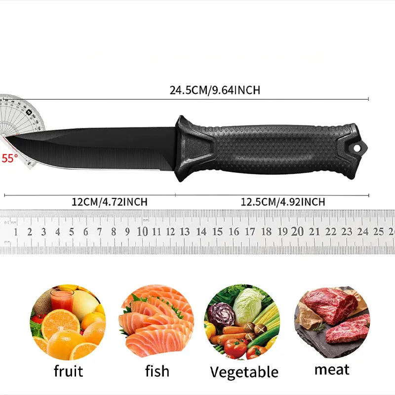 Multi-functional Kitchen with Knife Sheath Cooking Knife, Suitable for Cutting Meat, Vegetables and Fruits, Barbecue
