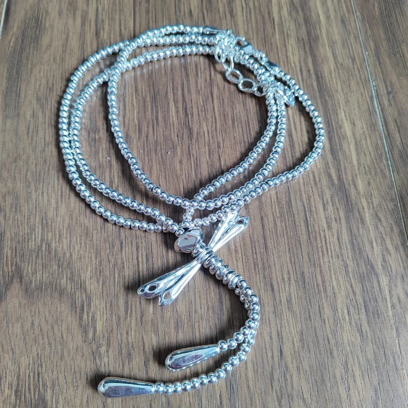 

2026 best-selling niche design exquisite dragonfly necklace in Europe and America, suitable for couples to wear