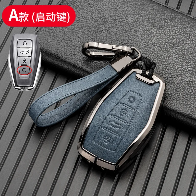 Car Key Fob Cover Case Shell Holder Set For Geely Coolray X6 Emgrand Global Hawk GX7 Remote Accessories Car-Styling Keychain