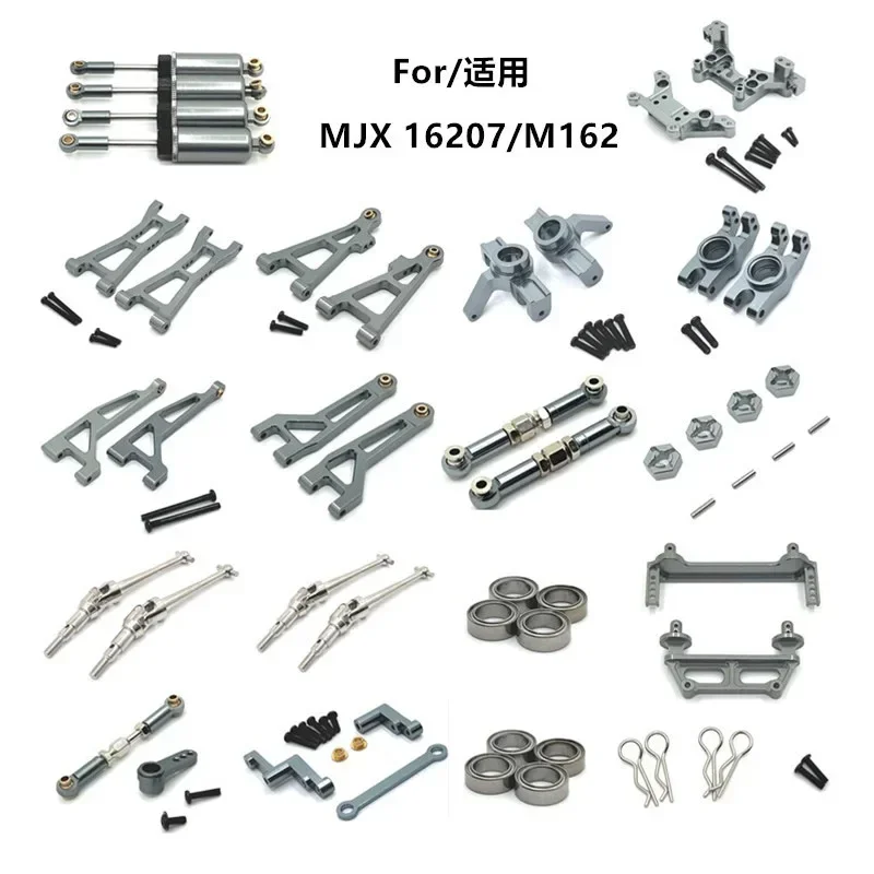 Kit de modification de mise à niveau en métal pour MJX 16207 M162, pièces de voiture RC, tasse de direction, entretoise de coque, amortisseur, suspension, prompt ket