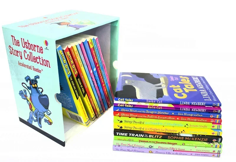 The Usborne Story Collection-libros de imágenes educativos en inglés para niños, libro de lectura de novela de ficción, 6 a 12 años, 20 libros