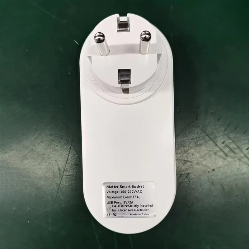 

ABZZ-Matter Wi-Fi Smart Power Plug USB-разъем, совместимая с Homekit Alexa Google Home Smartthings, вилка стандарта США, прочная, легко устанавливается