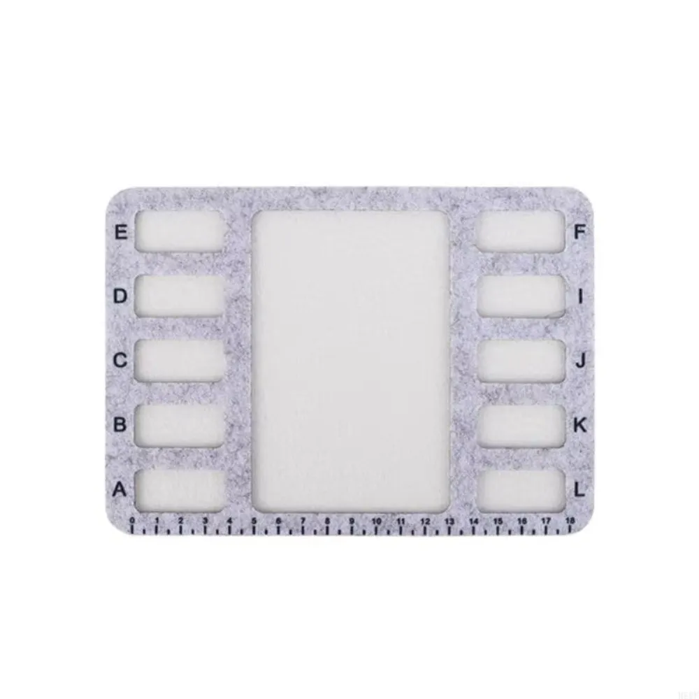 Felt Felt Beading Tray Felt Surfaces Measurement Markings Beading Mat Nonslip Alphabetic Scale Beadwork Design Tray