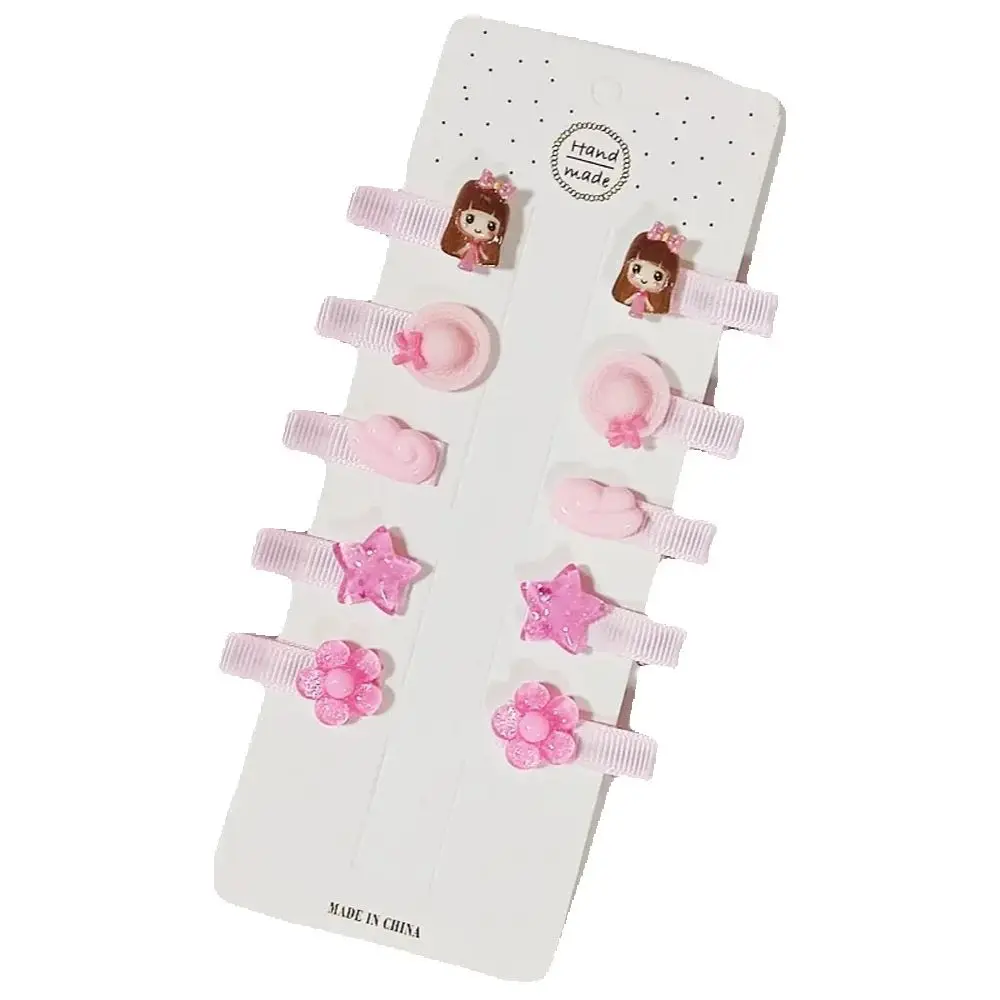 

10 шт., милая заколка для волос розового цвета с крыльями ангела, звездой и цветком, заколка для волос для девочек, аксессуары, заколки, заколка для волос, головной убор, заколка для волос