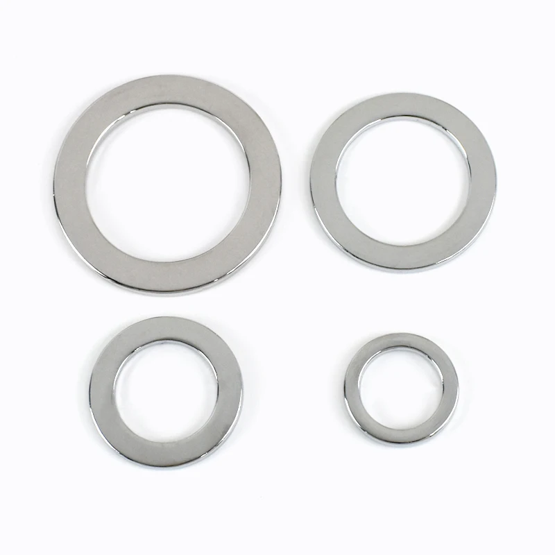 10pcs 15/19/31mm flache Metall-O-Ring-Schnallen für Taschen riemen Gurtband Ketten verschluss Handtasche Gürtel Haken Schlaufe DIY Hardware-Zubehör