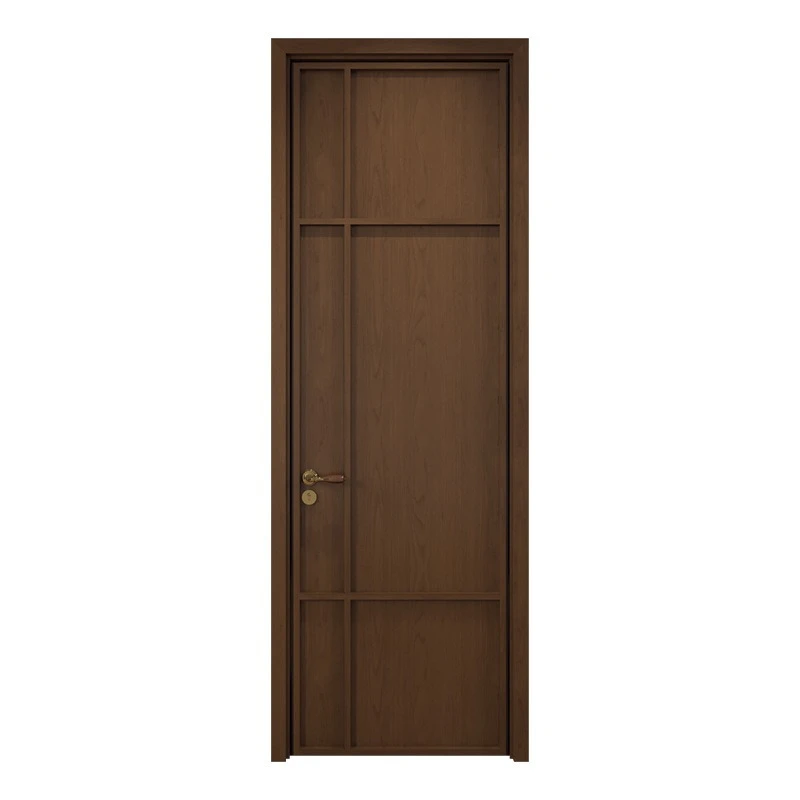 

Medieval style solid wood bedroom door, new Chinese-style aldehyde-free paint-free oak door