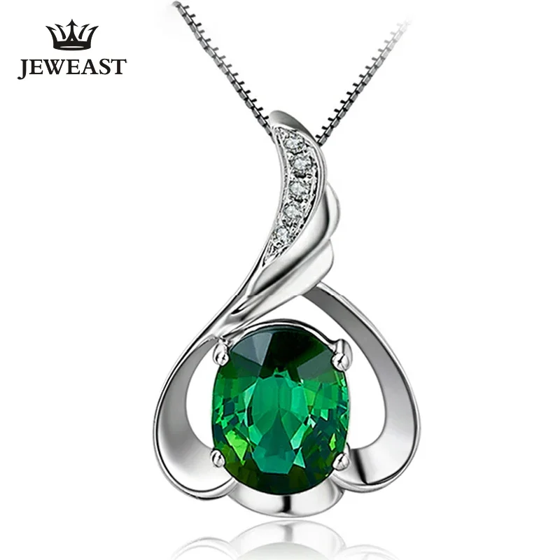 

Natural Green tourmaline 18K Pure Gold Pendant Real AU 750 Solid Gold Upscale Classic Party Fine Jewelry Hot Sell New 2025