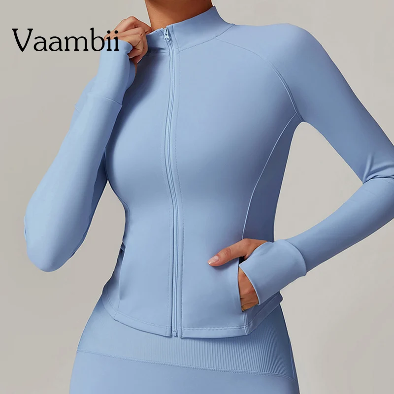 

Women's Long Sleeved Sports Top Coat Gym Tops Pilates Fitness Yoga Suit Clothing Workout Tops Activewear Athletic Wear For Women