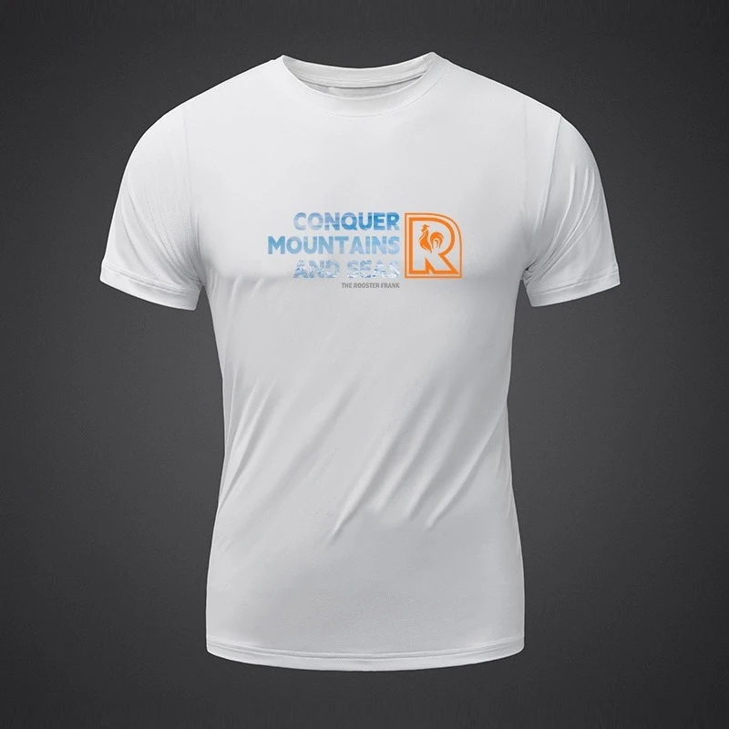 

High-quality men's and women's fashion T-shirts for the summer of 2025 loose and large-sized cotton sport short-sleeved 0719