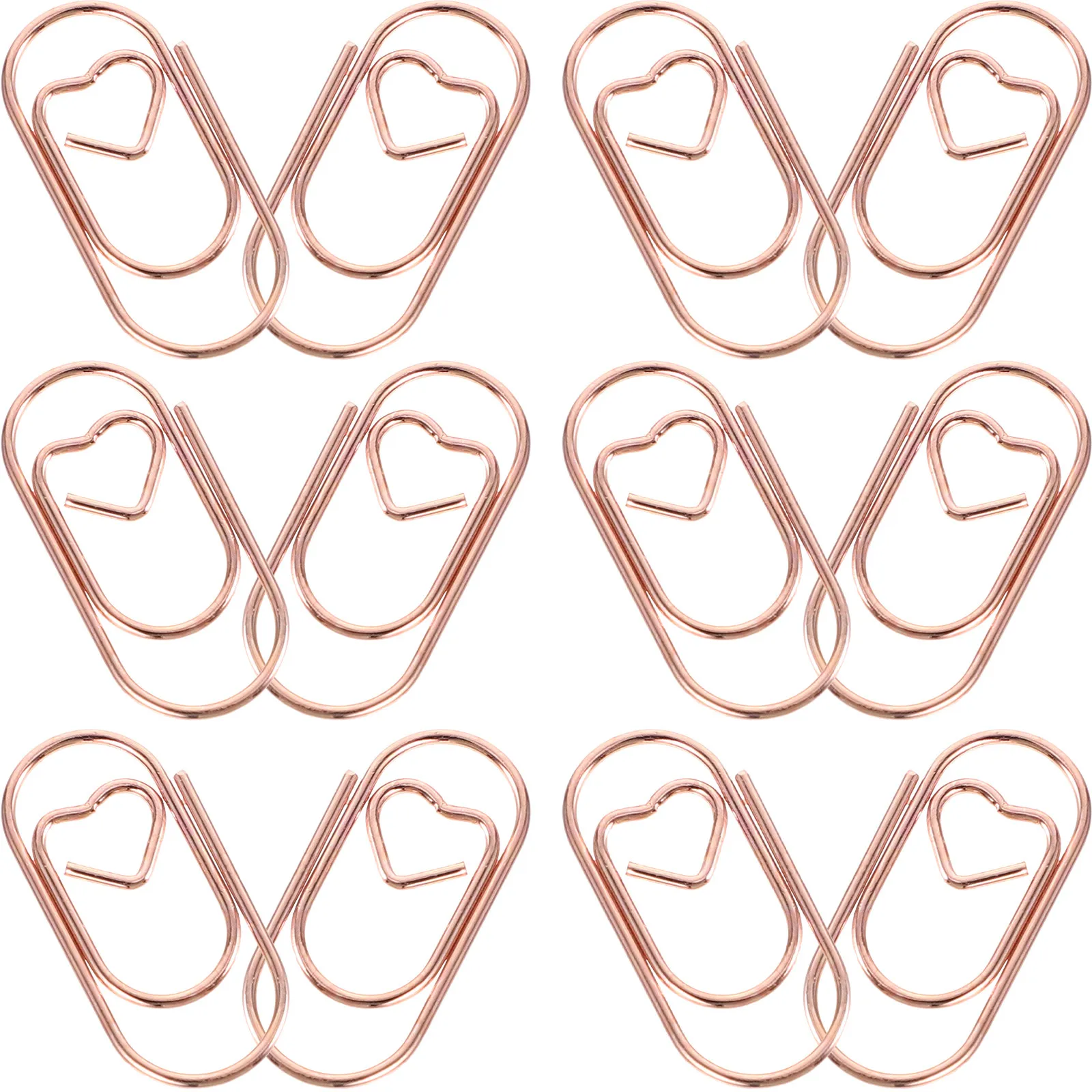 100Pcs Small Metal Clips Multi-Use Craft Paper Clips for Documents Cards Photos Lovely File Clasps Office School Home Storage