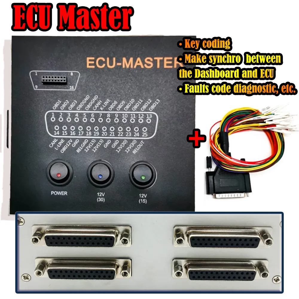 

2025 ECU Master Connector Chip Programmer Tuning Key Immo Off Repair MPPS VVDI Key Programmer Tool For Orange5 XprogM Auto Tools