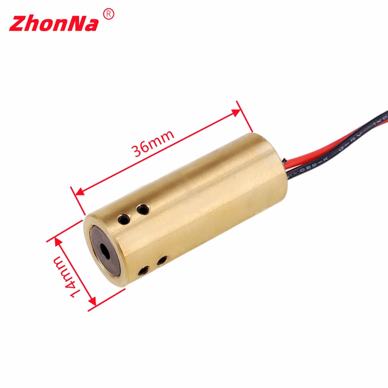 660nm100mWLaser Module Red Light Single Point Optics Application of high coaxiality Locator Aiming Glass lens Input Voltage3-5 V