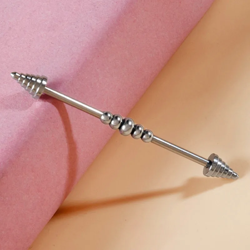 1pc Taper przemysłowe Piercing sztanga kolczyki na chrząstkę długie Ear Stud Helix chirurgiczne pręcik ze stali dla kobiet mężczyzn biżuteria do