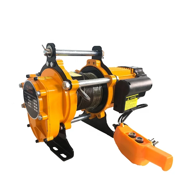 Heavy Wireless Remote Control Type 220V Electric Winch 500kg