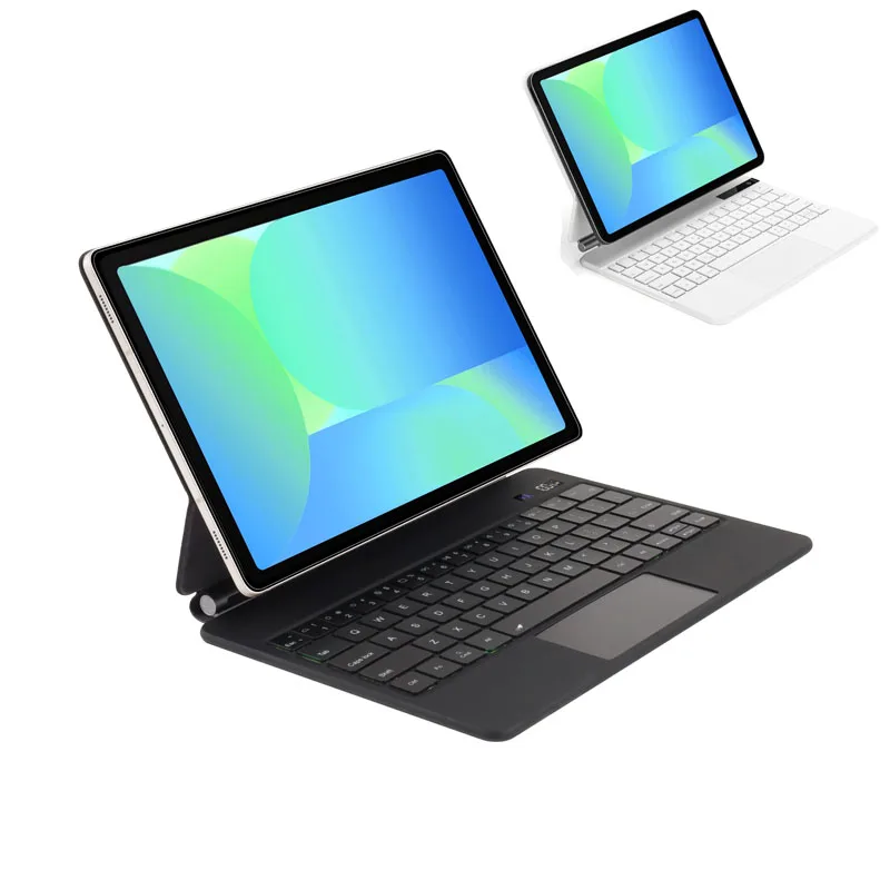 Magic Keyboard Battery Display for Samsung Galaxy Tab S6 Lite 10.4 inch 2024/2022/2020 7-color Backlit Keyboard with Trackpad