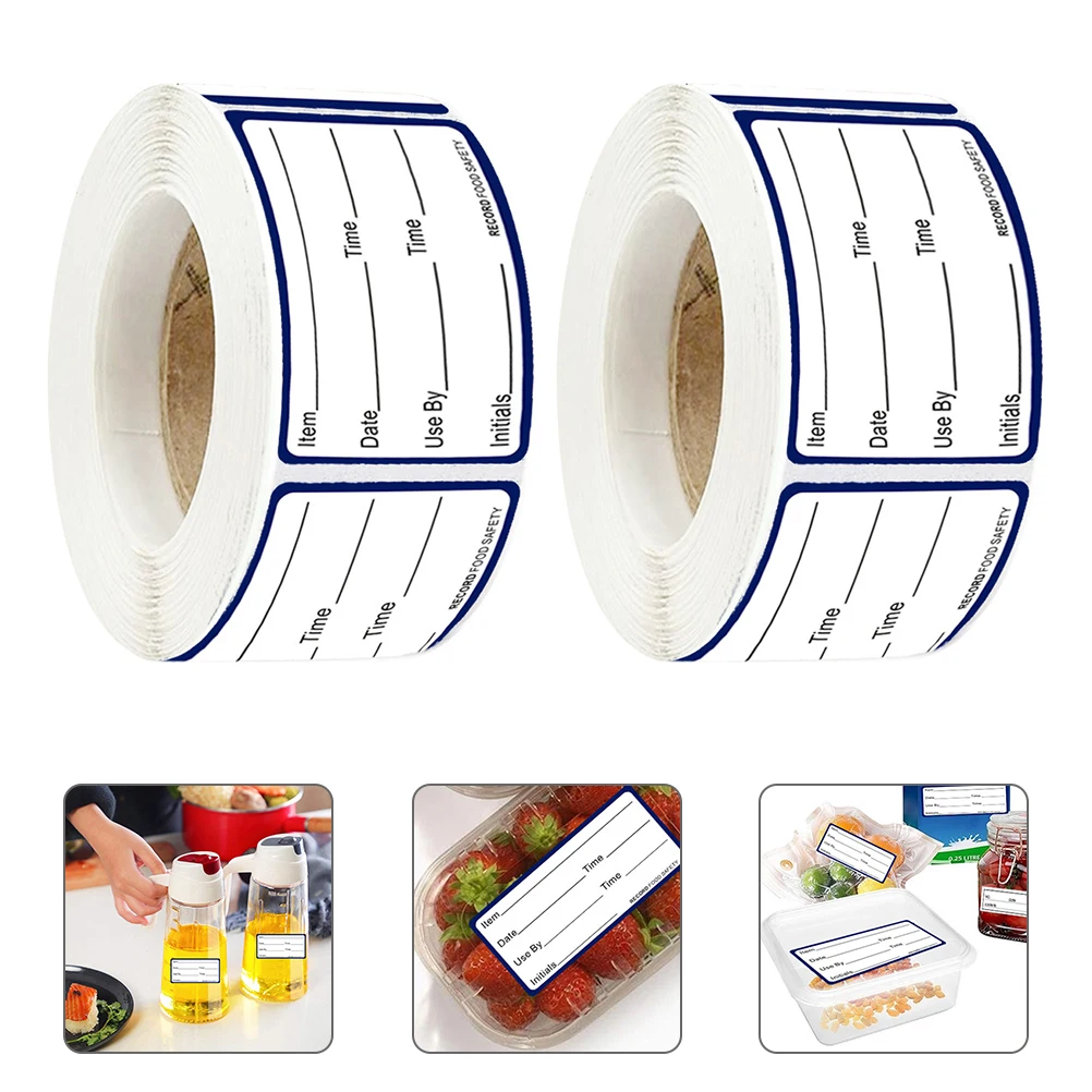 

Food Storage Labels Writable Date Stickers Freezer Refrigerator Removable Expiration Tracking Home Restaurant Use Paper