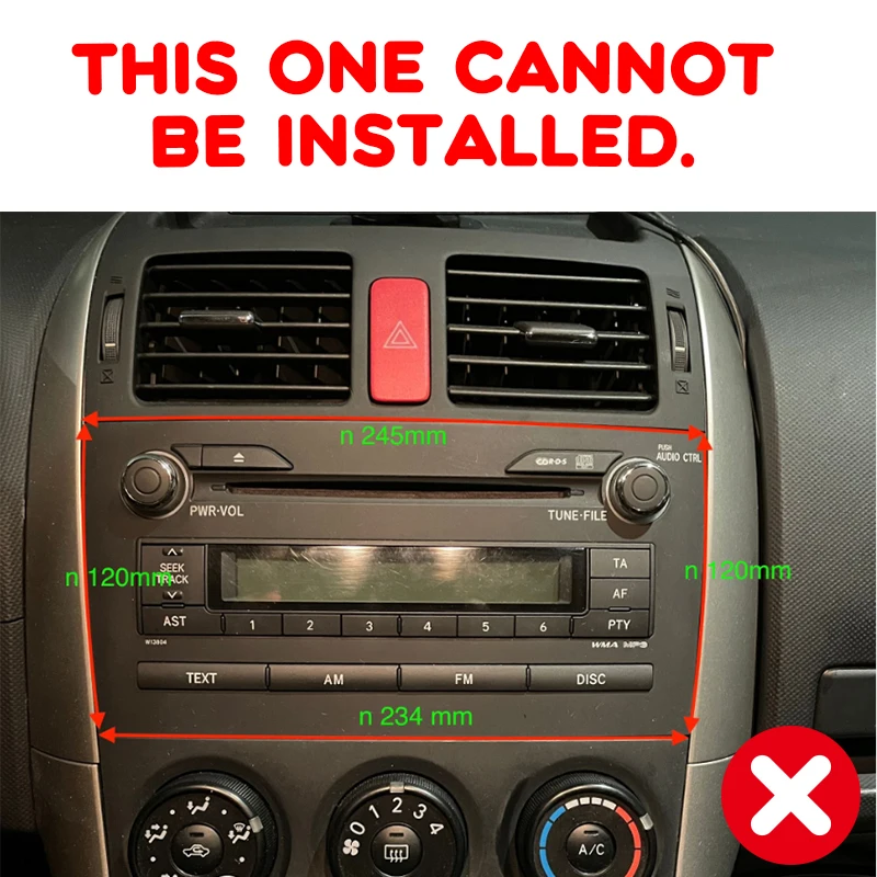 For 2008-2013 Toyota Corolla Axio 9INCH Car Radio Android Fascia Multimedia Video Audio Stereo 10inch Panel Frame Cables Harnes