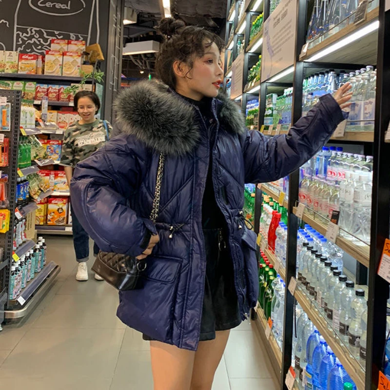 

Winter down cotton jacket for women's 2023 new short Korean hooded collar for warm winter jacket for women's jacket