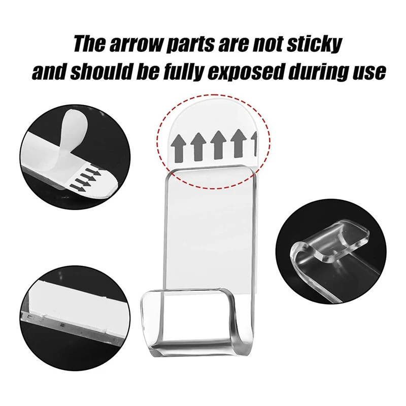 Hängeregal für Schallplatten aus Acryl, Wandmontage, 18 Stück, selbstklebendes Schallplatten-Wandregal aus klarem Vinyl, Aufbewahrungsregal