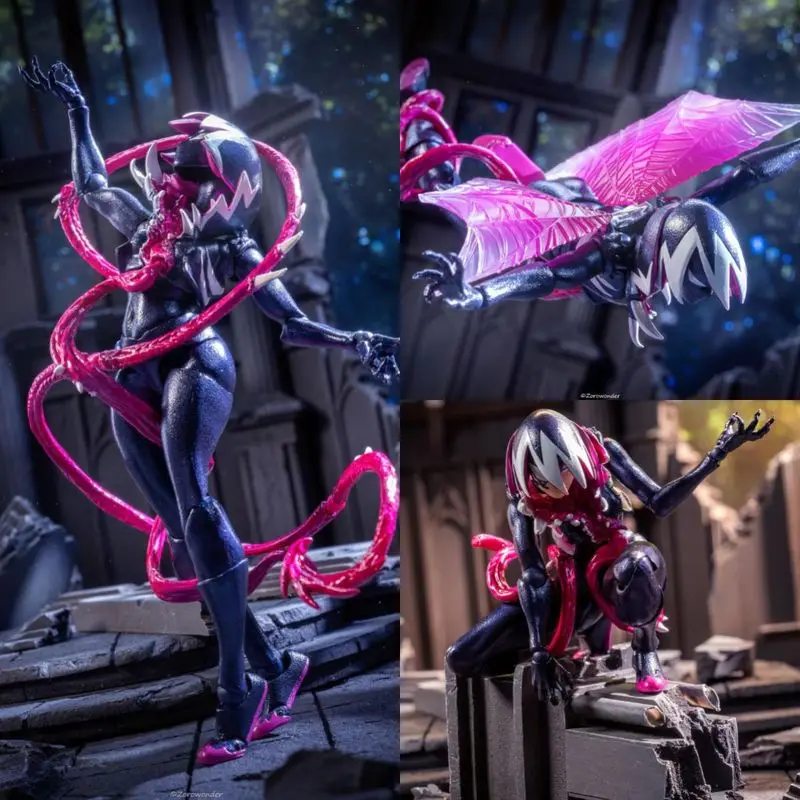 

Горячая фигурка Venom Gwen Kaiyodo Amazing Yamaguchi Revoltech, фигурка статуи, коллекция украшений, модель игрушки, Рождественский подарок