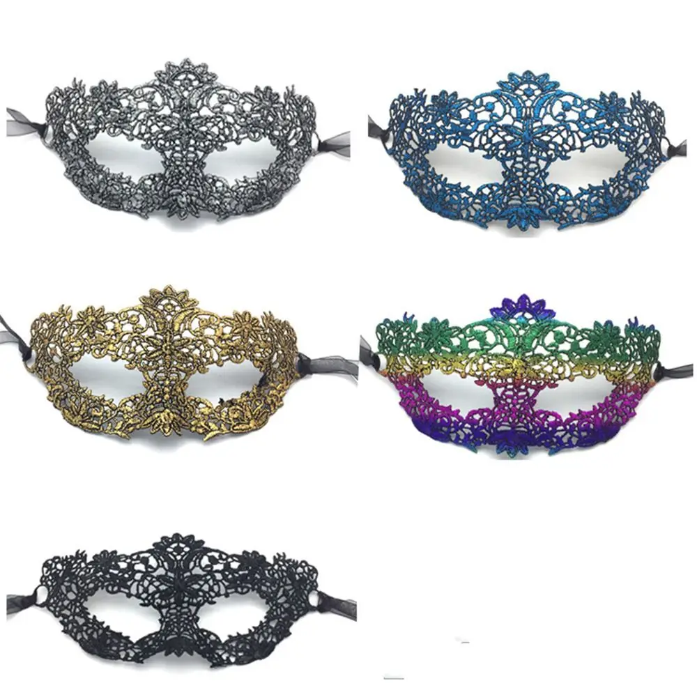 Hollow Dance Masks Fancy Lace Masquerade For Women Sexy Fashion Mask Party Mardi Gras Cosplay Prom Props Nightclub Female Mask