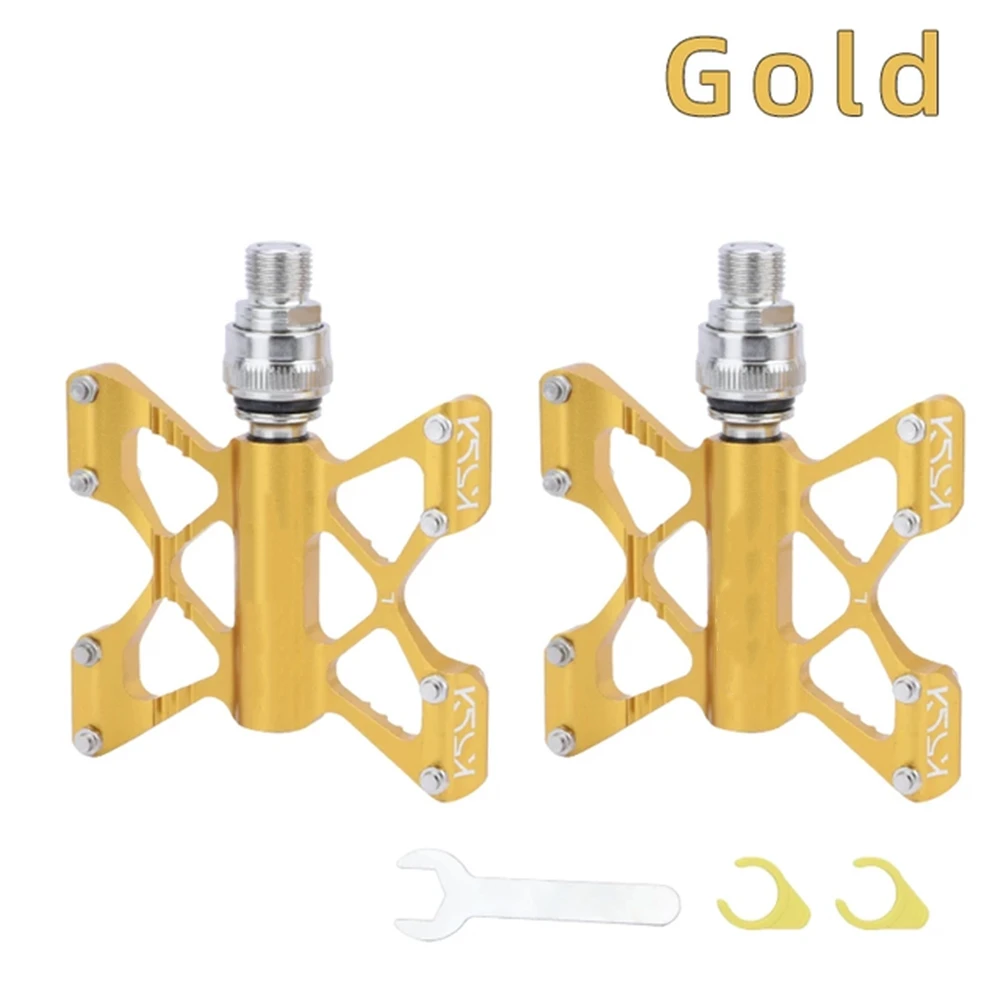 

Aluminum Alloy CNC Cutting Pedal Red Non-Slip Pedal Mountain Bike Pedal Road Bike Pedal Scratch Resistant Anti-skid Nail Design